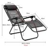 Zero Gravity Reclining Deck Chair – Black