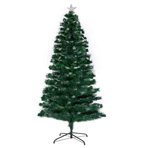 Christabelle Enchanted Pre Lit Fibre Optic Christmas Tree Stars