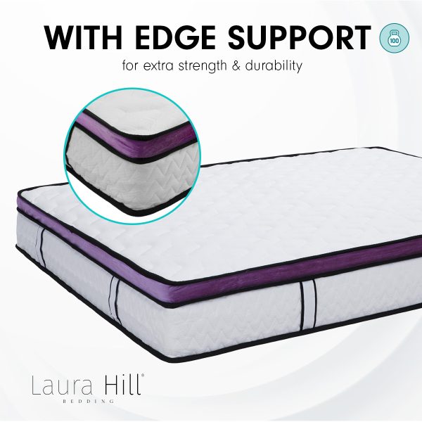 Laura Hill Euro Top Spring Pocket Mattress Queen – 30cm