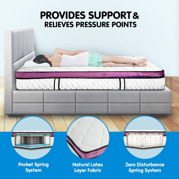 Laura Hill Euro Top Spring Pocket Mattress Queen – 30cm