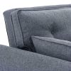 Troutdale 3 Seater Modular Linen Fabric Sofa Bed Couch Futon – Dark Grey