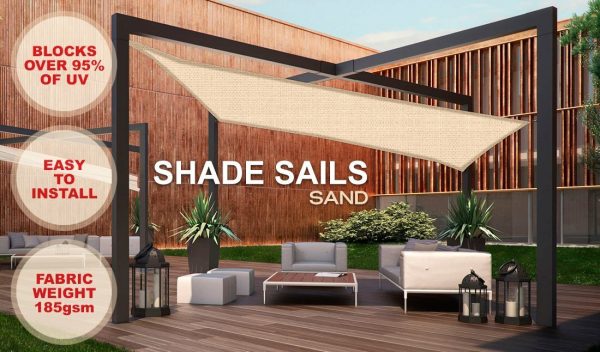 Wallaroo Square Shade Sail – Sand – 3 x 3 M