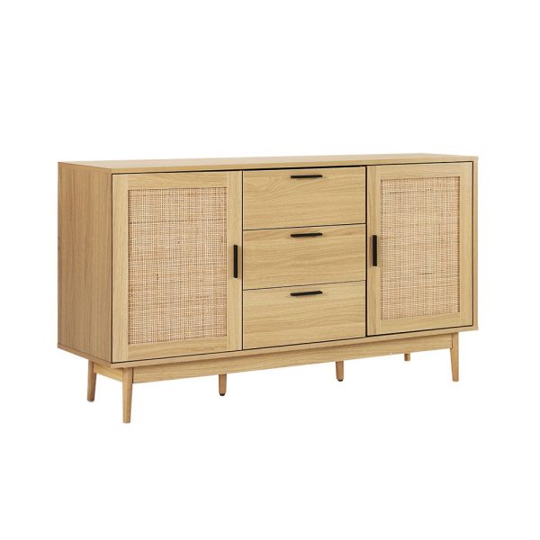 Rattan Buffet Sideboard – BRIONY Oak