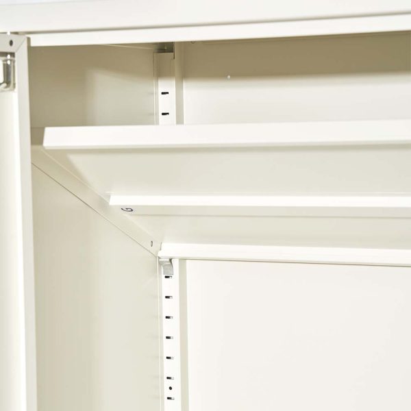 Buffet Sideboard Locker Metal Storage Cabinet – SWEETHEART – White