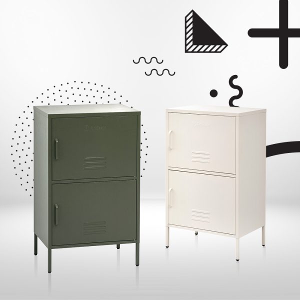 Buffet Sideboard Metal Cabinet – DOUBLE Green