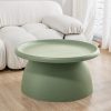 Coffee Table Mushroom Nordic Round Large Side Table 70CM – 70×35 cm, Green