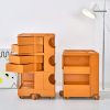 Horley Bedside Table Side Tables Nightstand Organizer Replica Boby Trolley 5Tier – Orange