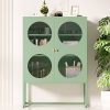 Buffet Sideboard Metal Cabinet – ELLA Green