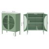 Buffet Sideboard Metal Cabinet – ELSA Green