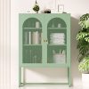 Buffet Sideboard Metal Cabinet – ELMA Green