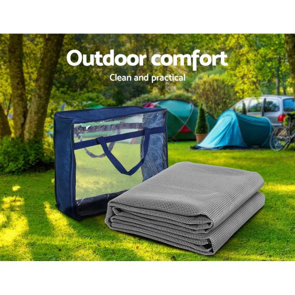 3M X 2.5M Annex Matting Floor Mats Mesh Caravan Camping Annexe 2pcs