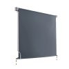 Outdoor Blind Privacy Screen Roll Down Awning Canopy Window – 1.5×2.5 m