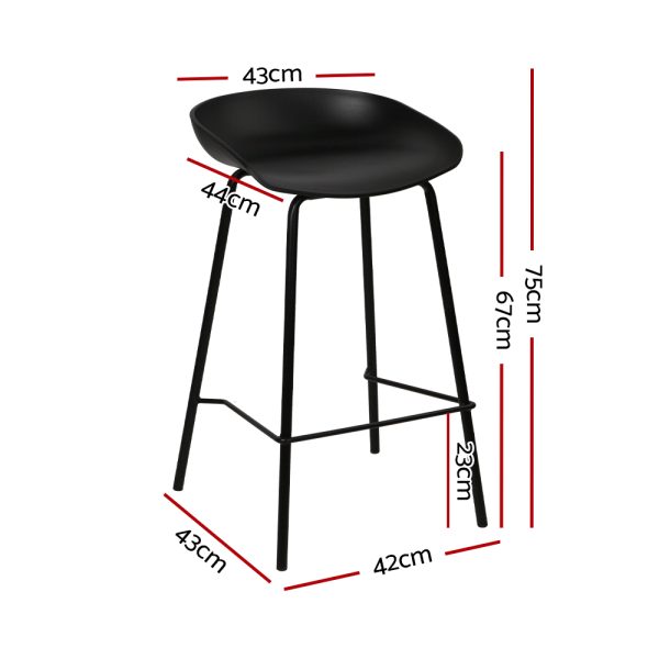 Metal Bar Stools – Black