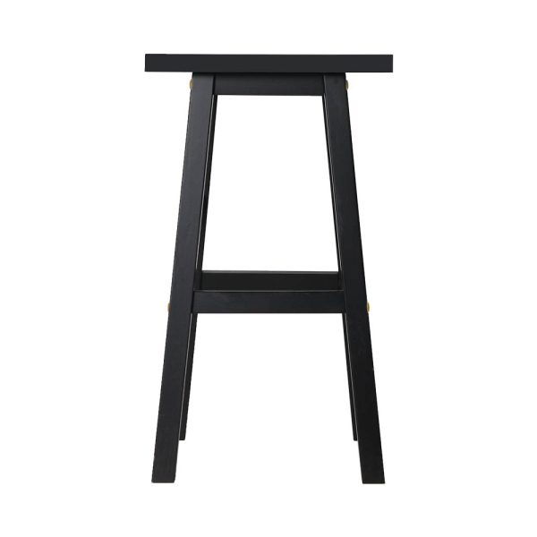 Artissf Beech Wood Bar Stools – Black, 2