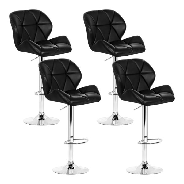 Kitchen Bar Stools – Black and Chrome