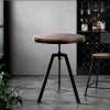 Bar Table 67-86CM Height Round Brown