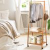 Clothes Rack Coat Stand 165x59cm Hanger Wheels