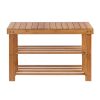 Shoe Rack Shoe Bench 10 Pairs Bamboo