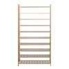 Shoe Rack Bamboo Shoe Storage 10-tier 50 Pairs