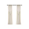 2X 132x160cm Blockout Sheer Curtains Beige