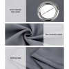 2X 132x213cm Blockout Sheer Curtains Charcoal