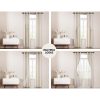 2X 132x274cm Blockout Sheer Curtains Beige