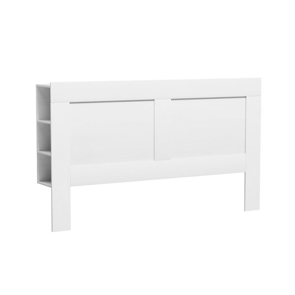 Bed Head Headboard King with Shelves – CABI White