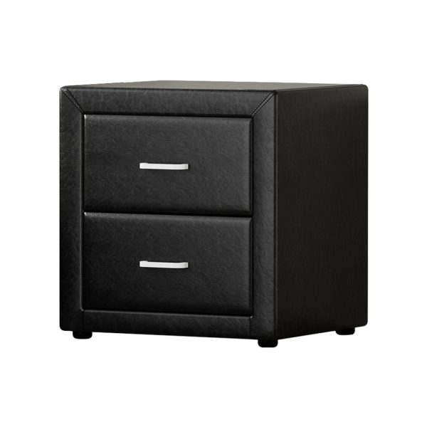 Hythe PVC Leather Bedside Table