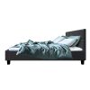 Clare Tino Bed Frame Fabric – DOUBLE, Charcoal