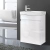 Vanity Unit 400mm with Basin White