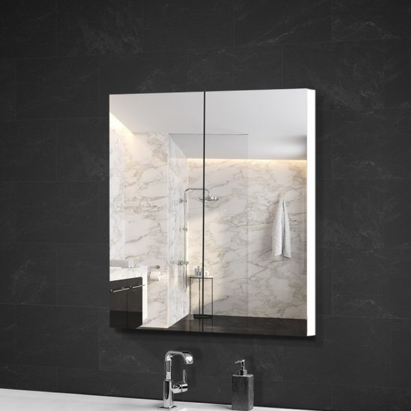 Bathroom Mirror Cabinet 600mm x720mm – White