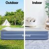 Air Mattress Queen Inflatable Bed 46cm Airbed Blue