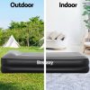 Air Mattress Single Inflatable Bed 46cm Airbed Black