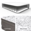 Air Mattress Queen Inflatable Bed 46cm Airbed Decorated Surface Grey