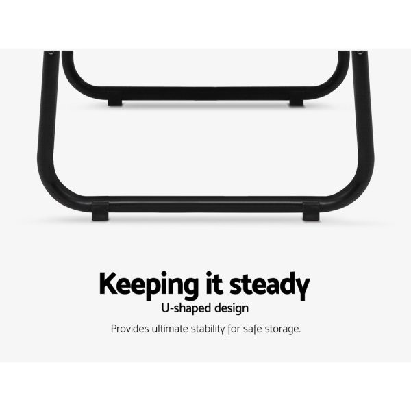 Closet Storage Rack Clothes Hanger Shelf Garment Rail Stand Wardrobe Organiser – Black