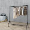 6FT Clothes Racks Metal Garment Display Rolling Rail Hanger Airer Stand Portable – 1