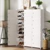 Shoe Box DIY Set of 15 Storage Cube Stackable White