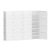 Shoe Box DIY Set of 16 Storage Cube Stackable White