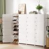 Shoe Box DIY Set of 16 Storage Cube Stackable White