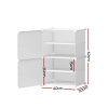 Shoe Box DIY Set of 2 Storage Cube Stackable White