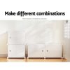 Shoe Box DIY Set of 2 Storage Cube Stackable White