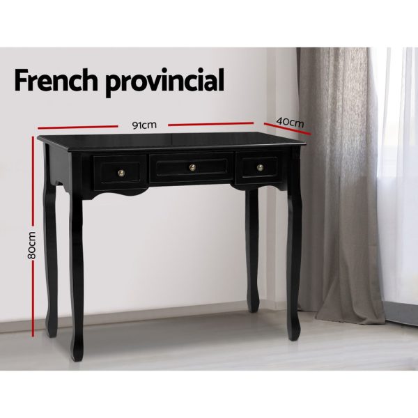 Hall Console Table Hallway Side Dressing Entry Wooden French Drawer