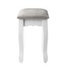 Dressing Table Stool Makeup Chair Bedroom Vanity Velvet Fabric – Grey