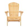 Outdoor Chairs Furniture Beach Chair Lounge Wooden Adirondack Garden Patio – 1