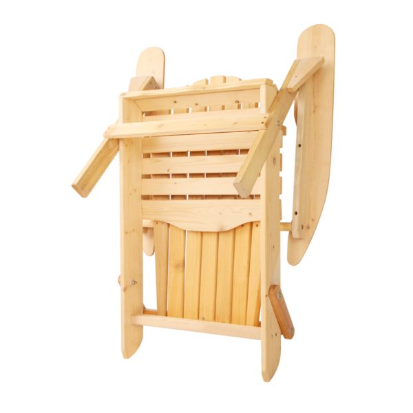 Outdoor Chairs Furniture Beach Chair Lounge Wooden Adirondack Garden Patio – 1