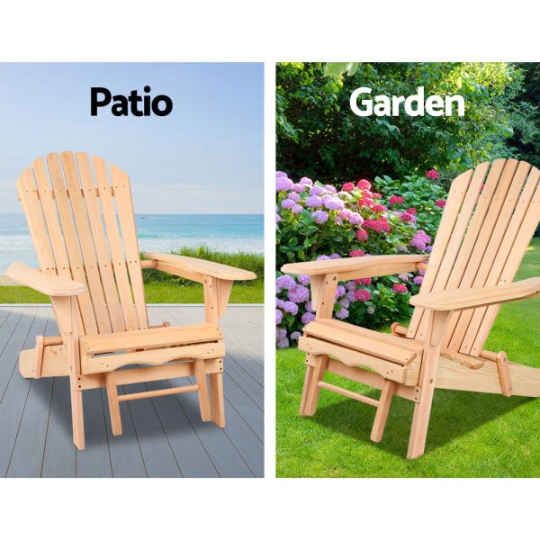 Outdoor Furniture Sun Lounge Chairs Beach Chair Recliner Adirondack Patio Garden – 1