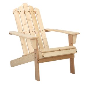 Outdoor Sun Lounge Beach Chairs Table Setting Wooden Adirondack Patio Chair