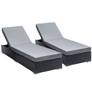 Sun Lounge Outdoor Furniture Day Bed Wicker Rattan Garden Sofa – 2