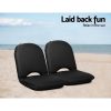 Floor Lounge Sofa Camping Chair Black