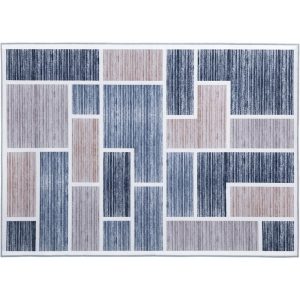 Floor Rugs Short Pile Area Rug Large Modern Carpet Soft Grey – 200×290 cm